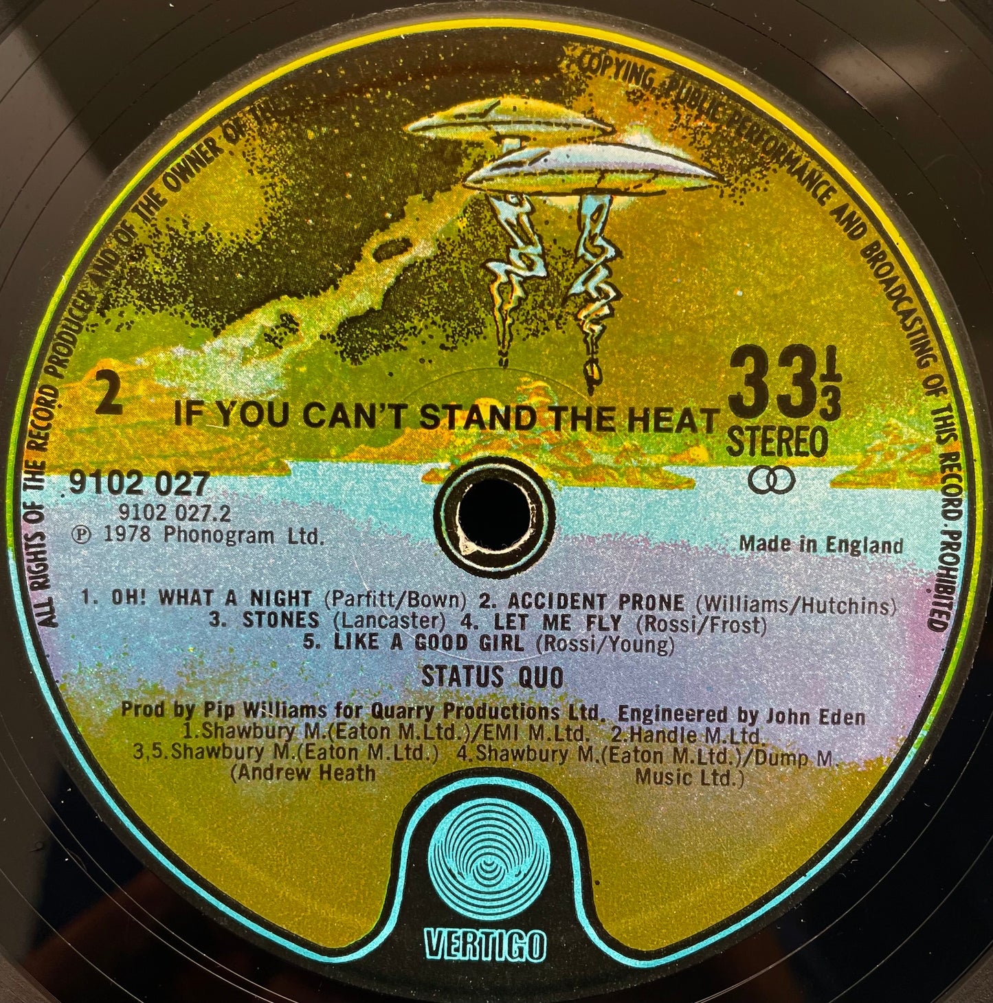 Status Quo ‎– If You Can't Stand The Heat... – USED Vinyl LP