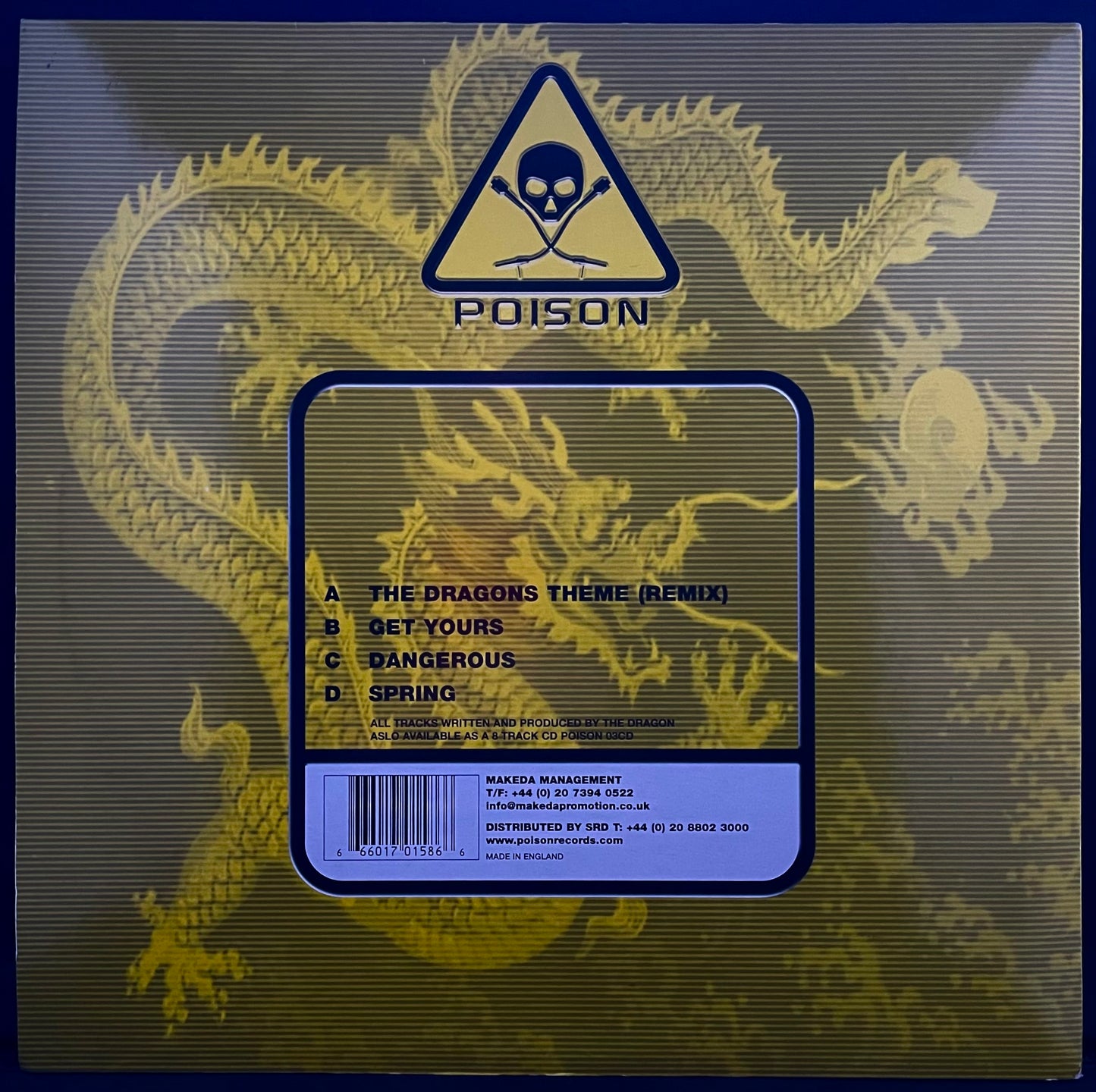 The Dragon – Unleash The Dragon – USED Vinyl 2x12" Single