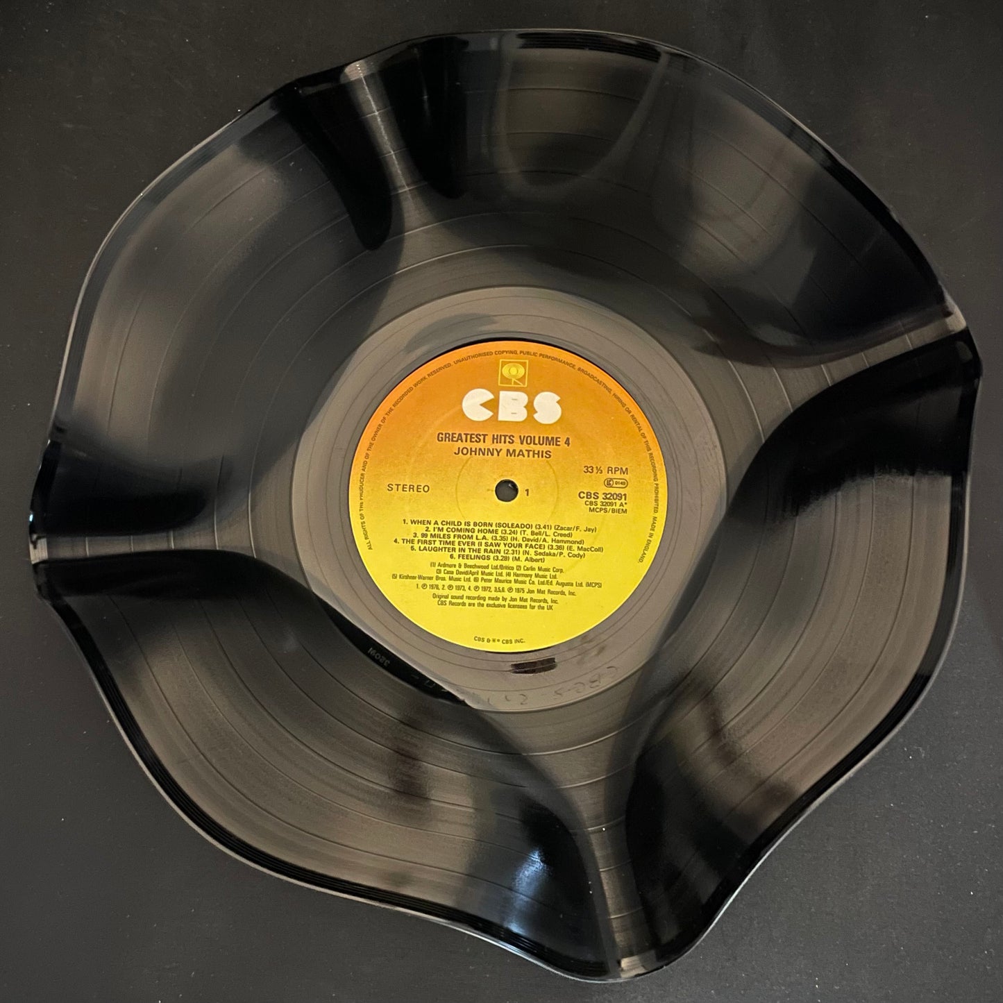 The 'CBS' 12" Vinyl Record Bowl