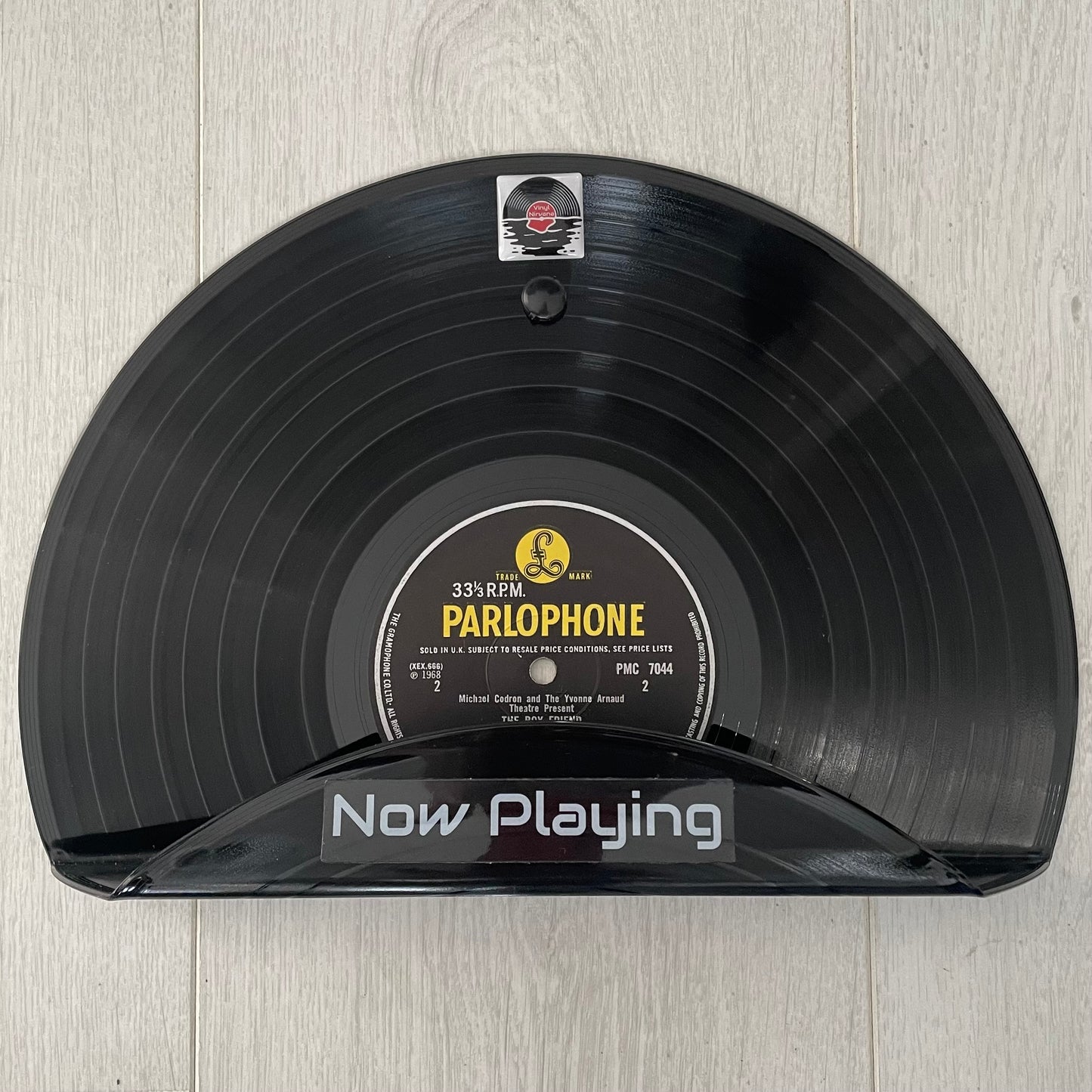 The ‘Parlophone’ Vinyl Record ‘Now Playing’ Wall Mounted Record Stand