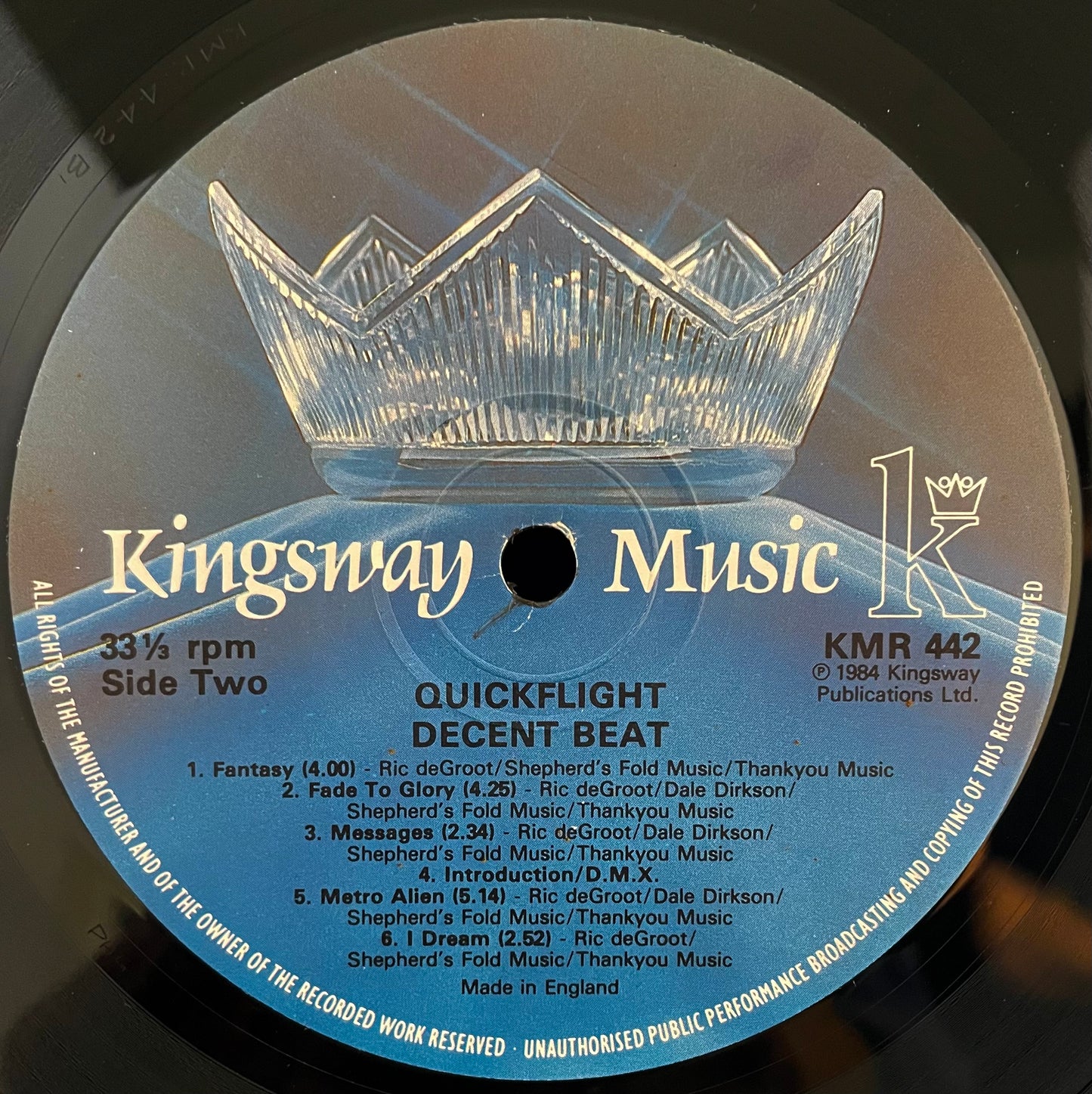 Quickflight – Decent Beat – USED Vinyl LP