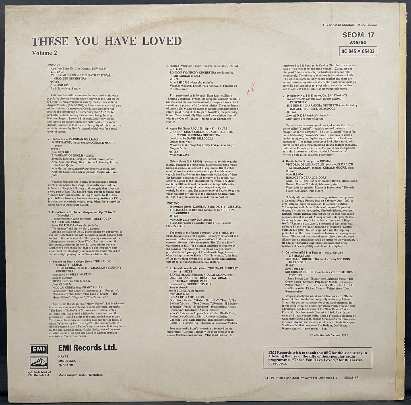 Various – These You Have Loved - Volume 2 – USED Vinyl LP