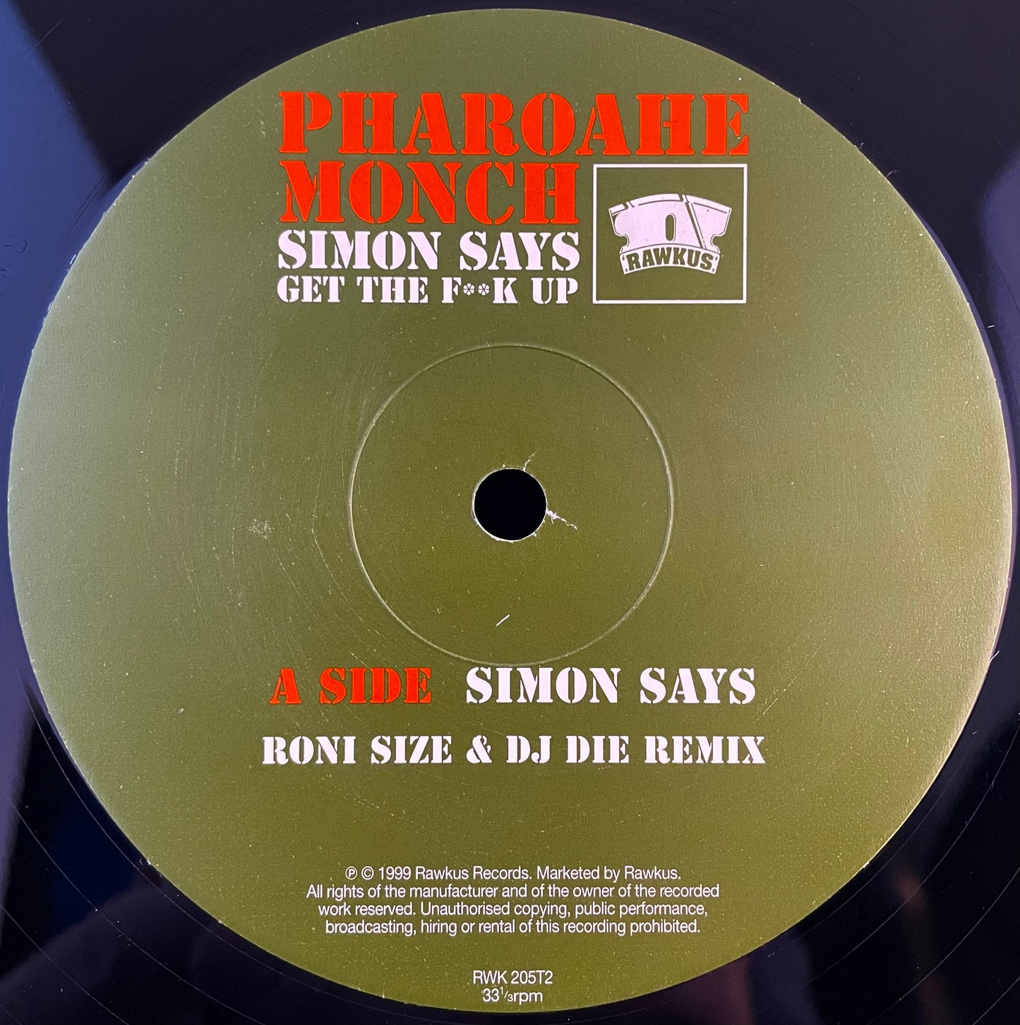 Pharoahe Monch – Simon Says (Roni Size & DJ Die Remix) – USED Vinyl 12" Single