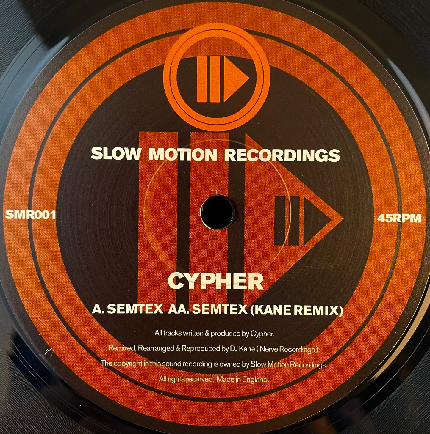 Cypher – Semtex / Semtex (Kane Remix) – USED Vinyl 12" Single