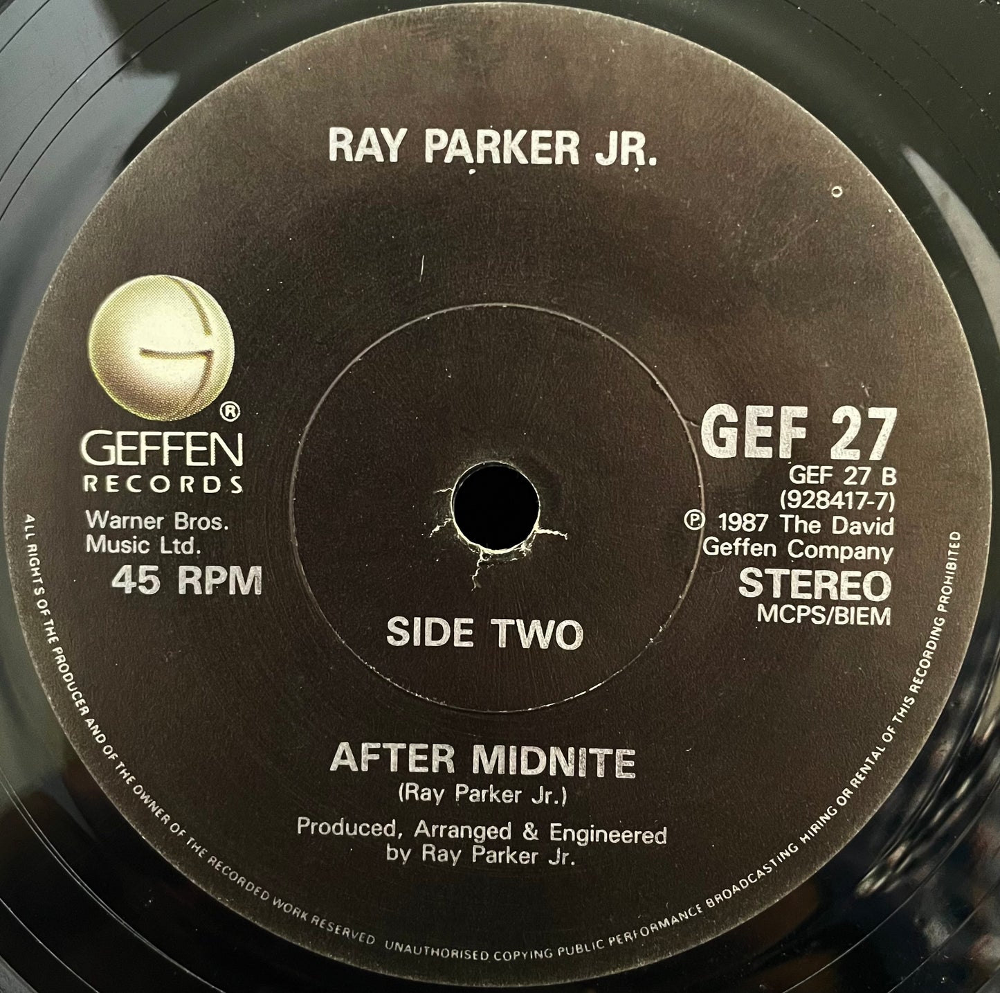 Ray Parker Jr. – I Don't Think That Man Should Sleep Alone - USED Vinyl 7" Single