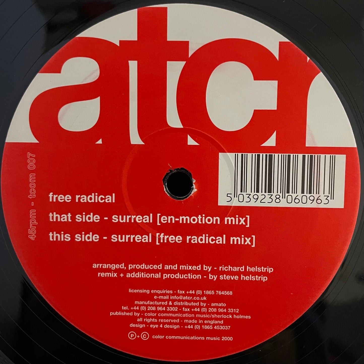 Free Radical – Surreal – USED Vinyl 12" Single