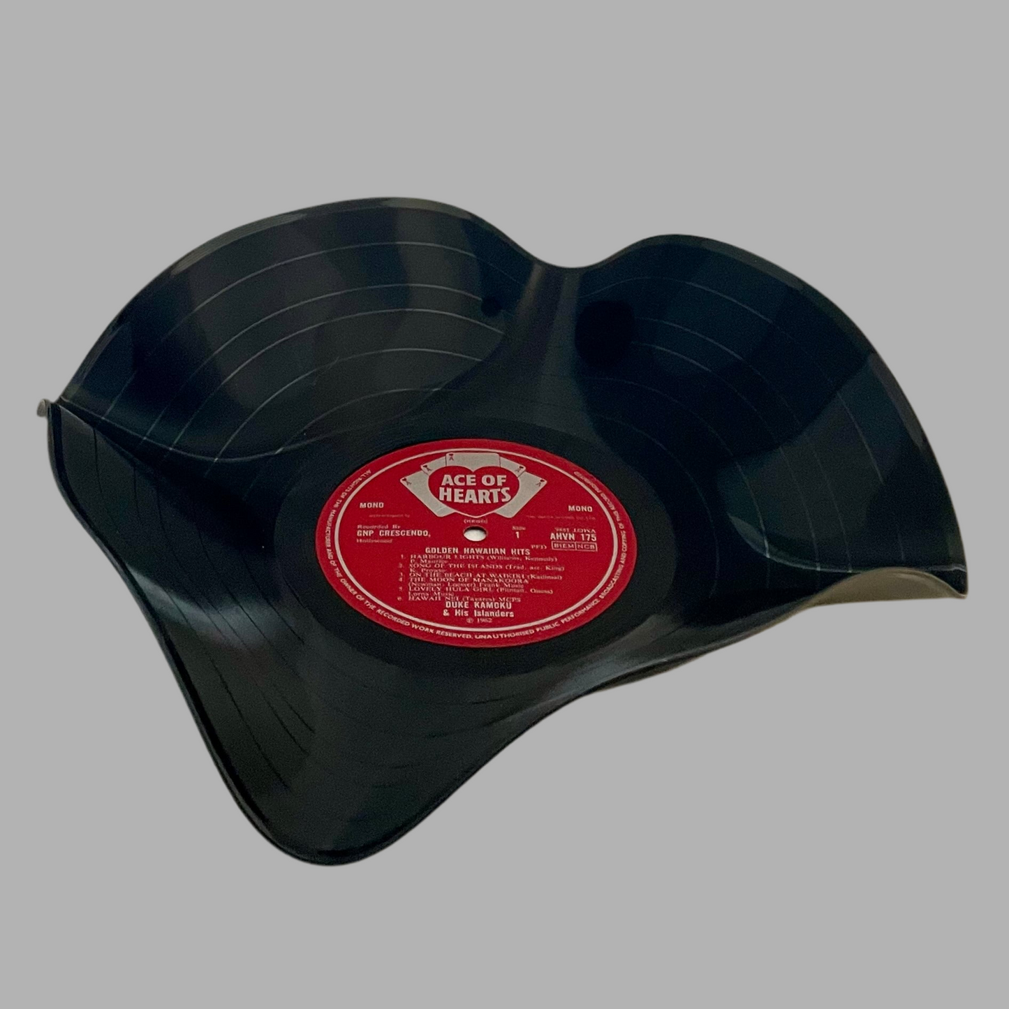 The 'Ace of Hearts’ 12" Vinyl Record Bowl