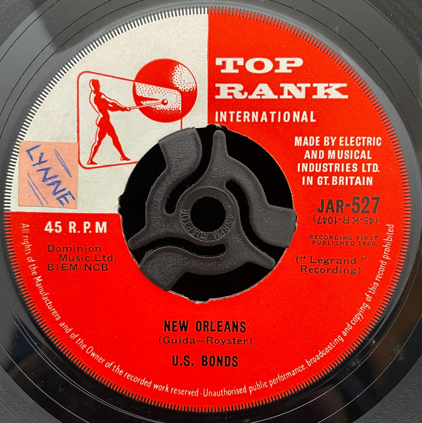 U.S. Bonds ‎– New Orleans – USED Vinyl 7" Single