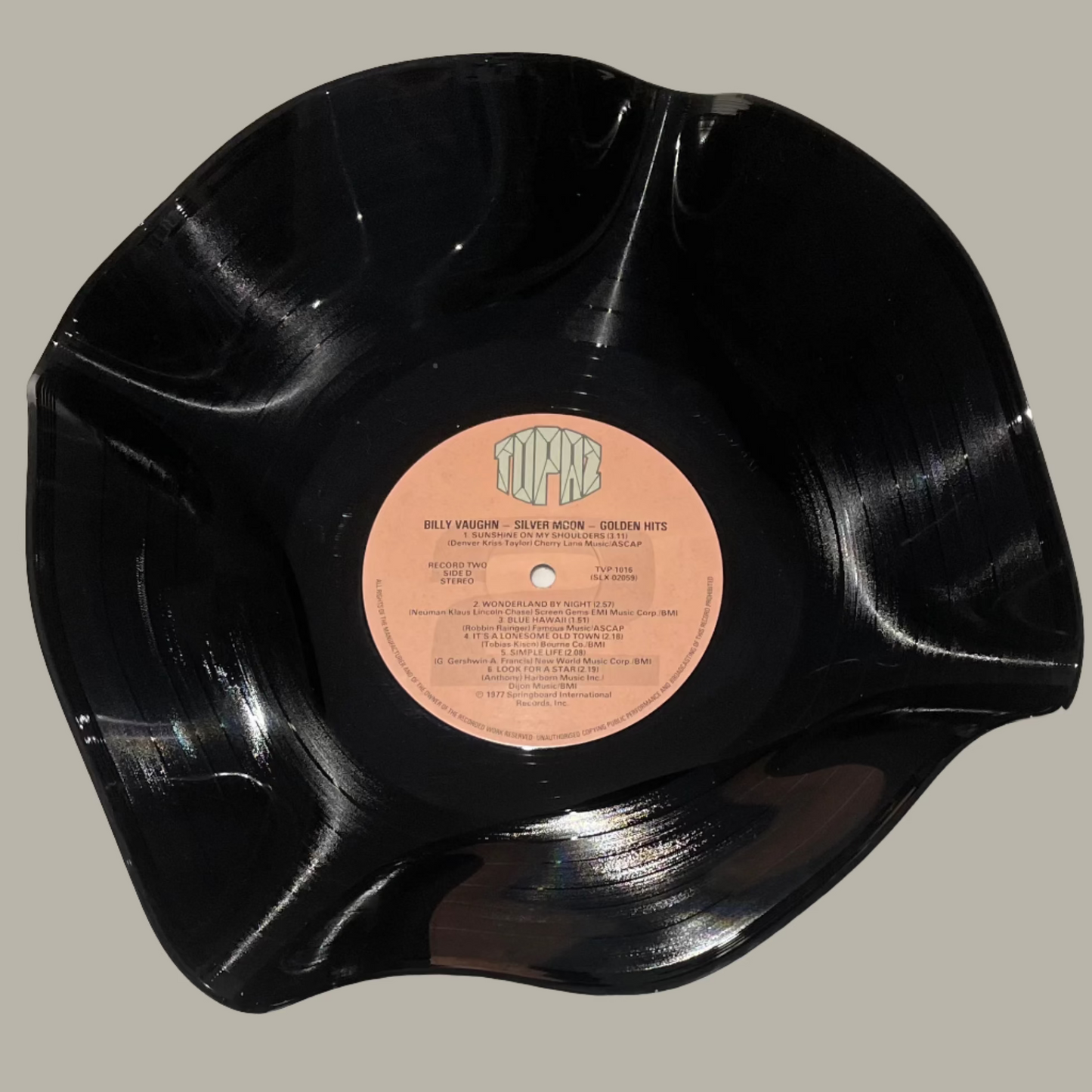 Die 12"-Vinyl-Schallplattenschale „Topaz 1“