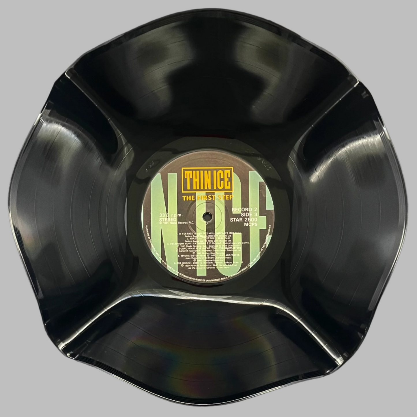 The 'Thin Ice' 12" Vinyl Record Bowl