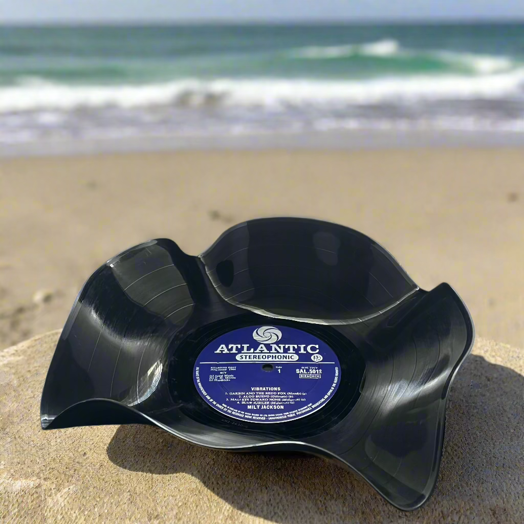 The 'Atlantic Blue' 12" Vinyl Record Bowl