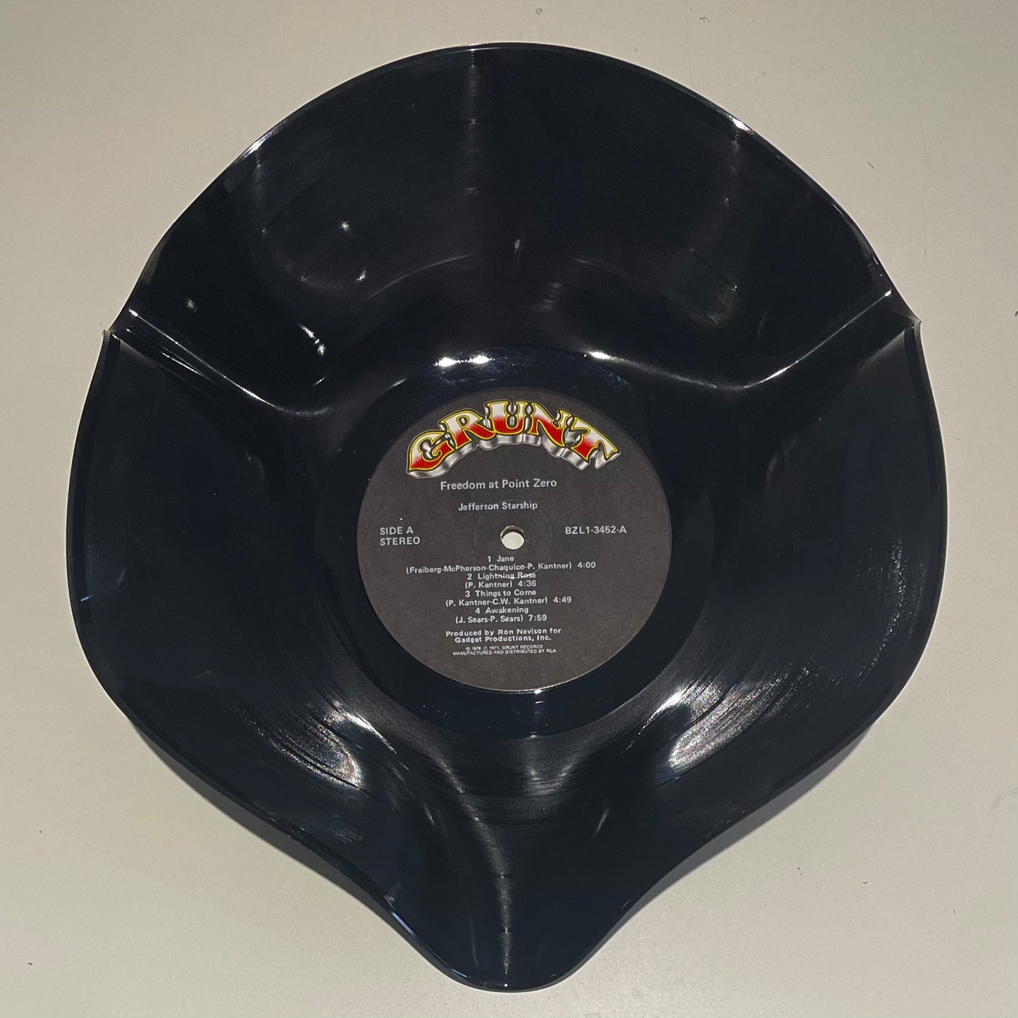 The 'Grunt' Vinyl Record Bowl