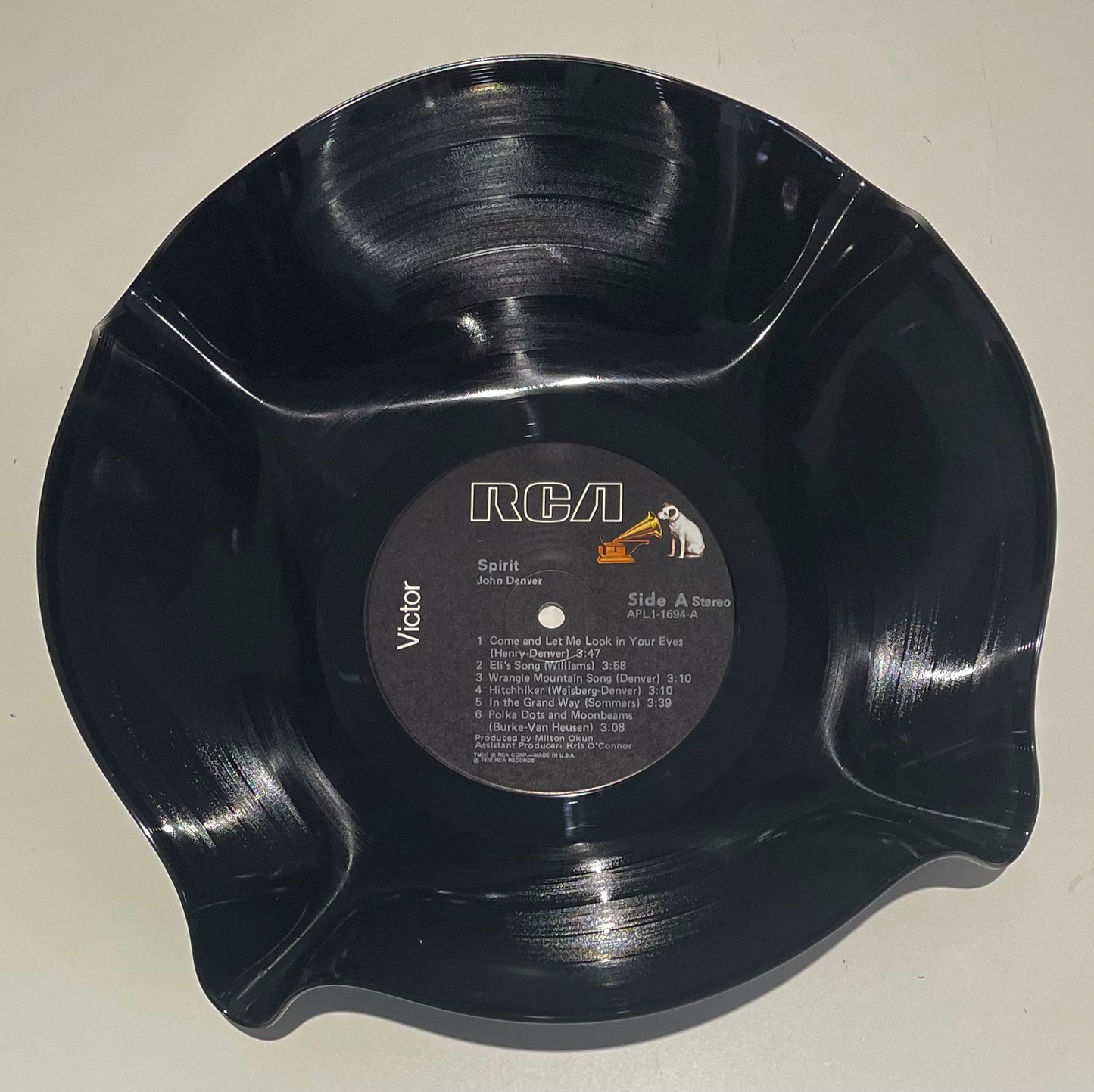 The 'RCA Nipper 2' 12" Vinyl Record Bowl