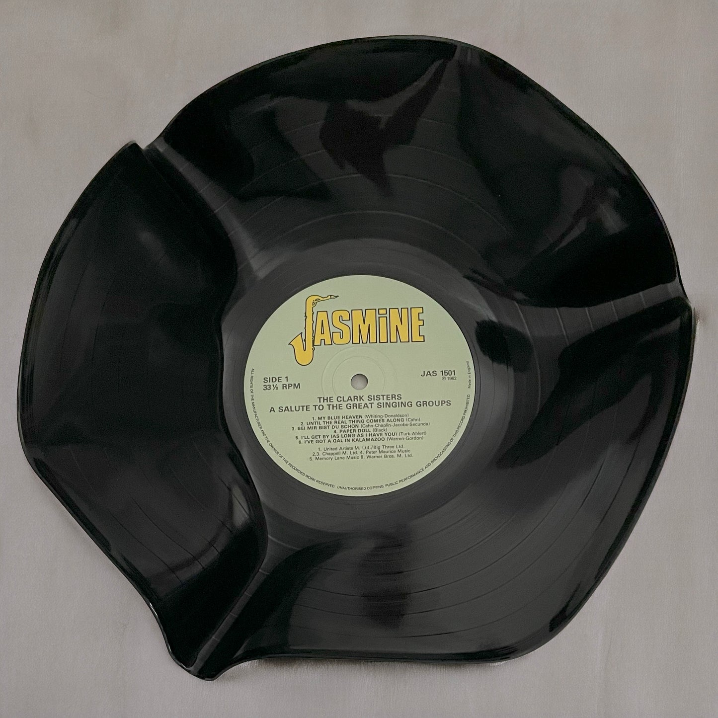 The ‘Jasmine’ 12" Vinyl Record Bowl