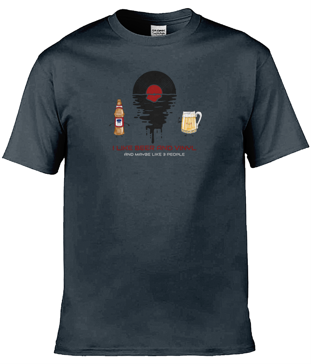 I Like Beer & Vinyl - 5 - Gildan Softstyle T-Shirt