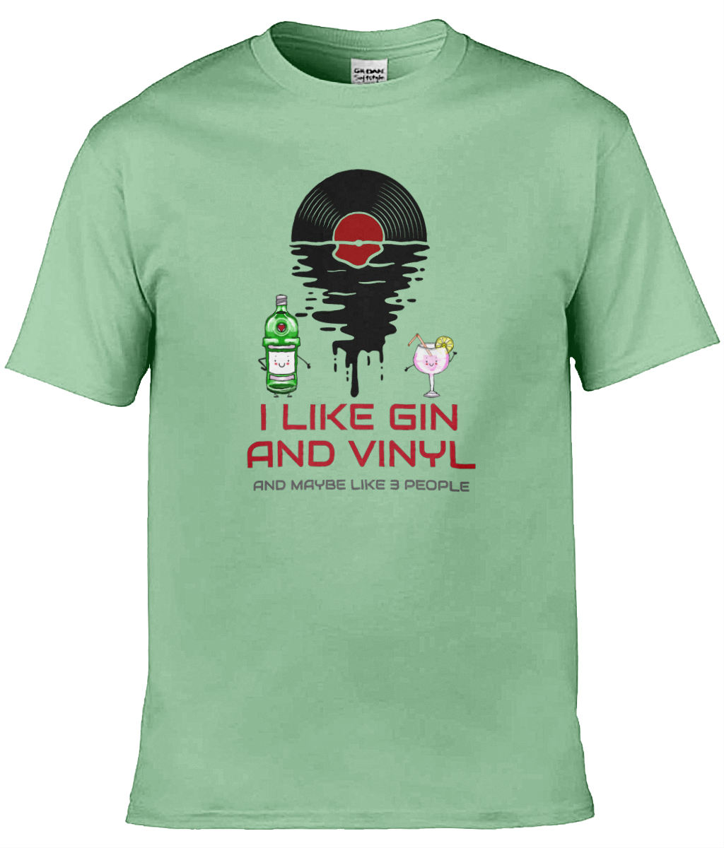 I Like Gin & Vinyl - Gildan Softstyle T-Shirt