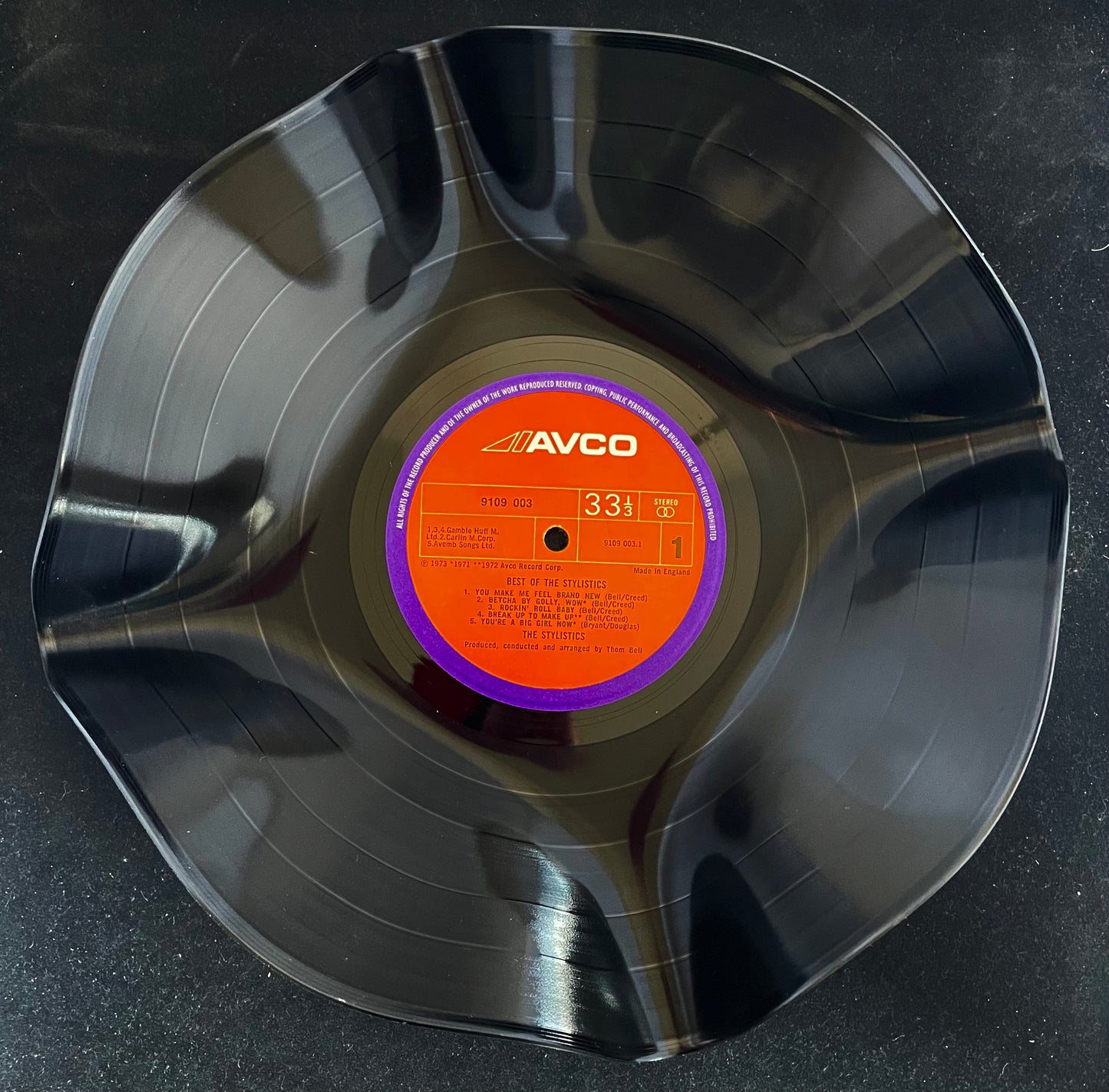 The 'Avco' 12" Vinyl Record Bowl